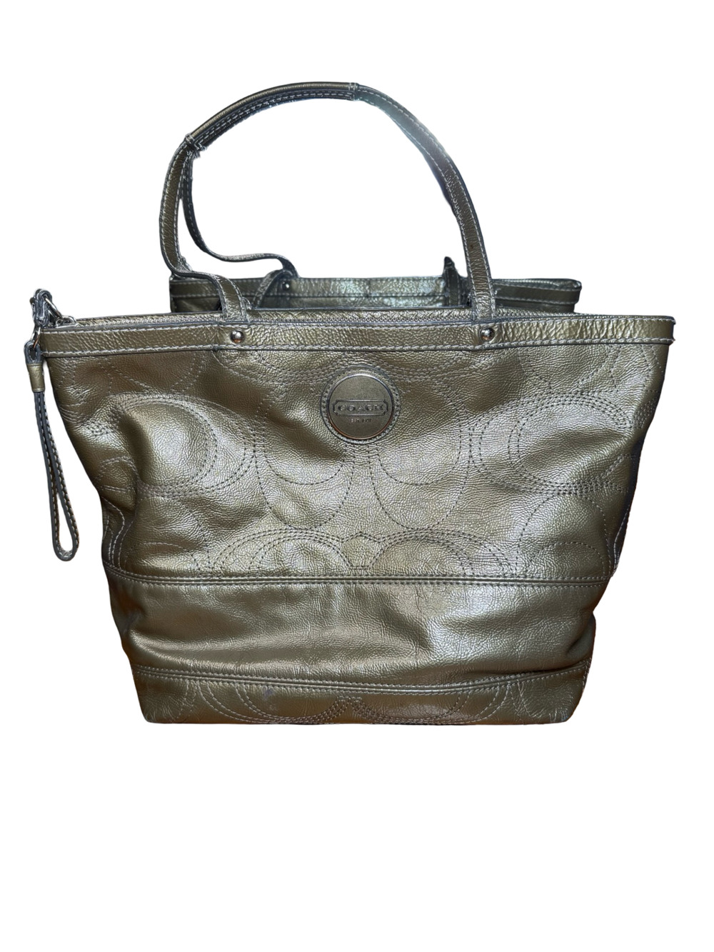 Coach Leather Shoulder Bag - Grey Shoulder Bags, Handbags - CCH123148